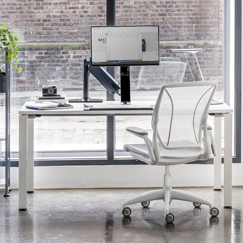 Humanscale World Chair Full Mesh - Adjustable Arms, soft casters