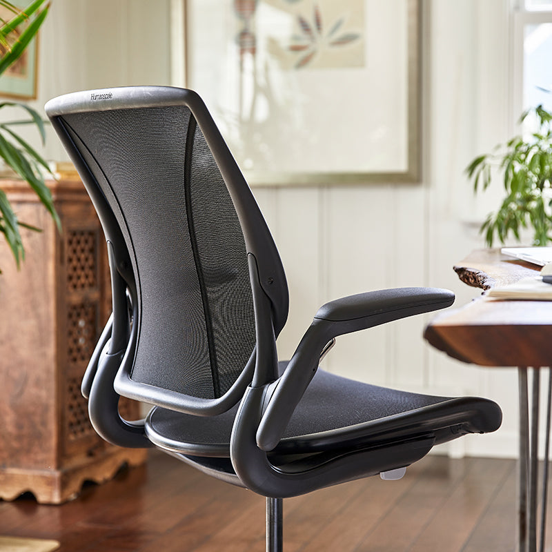Humanscale World Chair Full Mesh - Adjustable Arms, soft casters