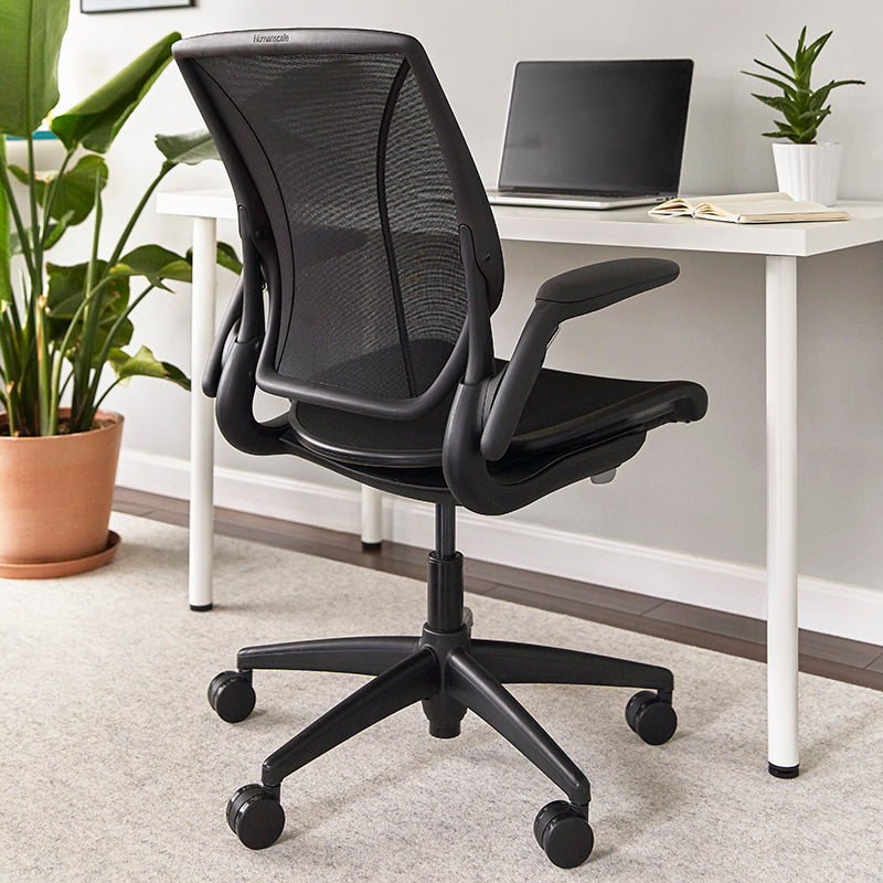 Humanscale World Chair Full Mesh - Adjustable Arms, soft casters