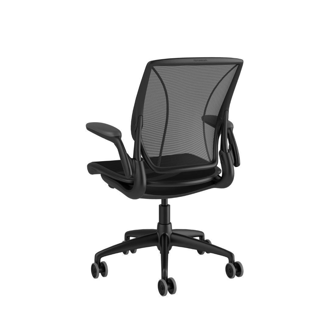 Humanscale World Chair Full Mesh - Adjustable Arms, soft casters